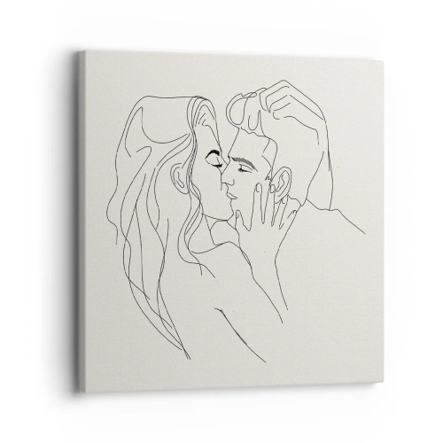 Tablou pe pânză - Încurcați în sentimente - 30x30 cm