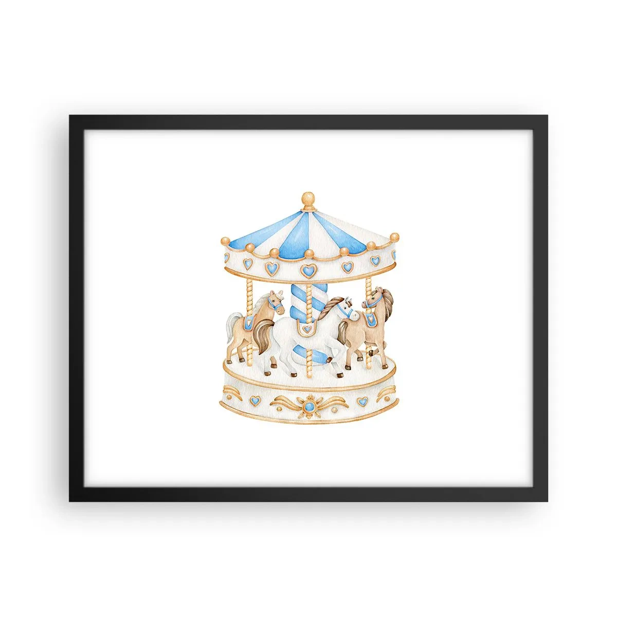 Poster în ramă neagră - Copilărie dulce - 50x40 cm