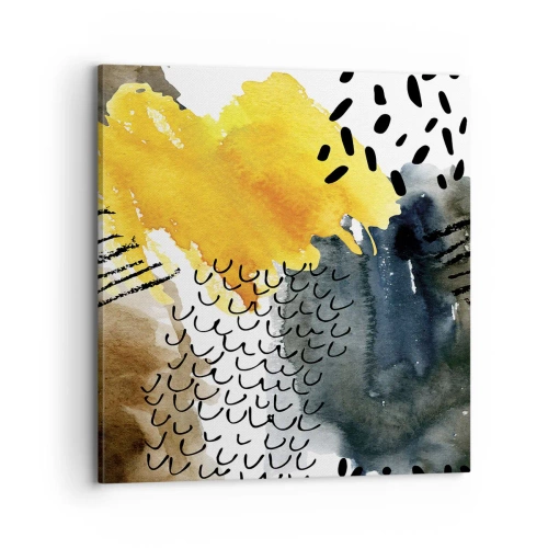 Tablou pe pânză - O întâlnire a elementelor - 70x70 cm