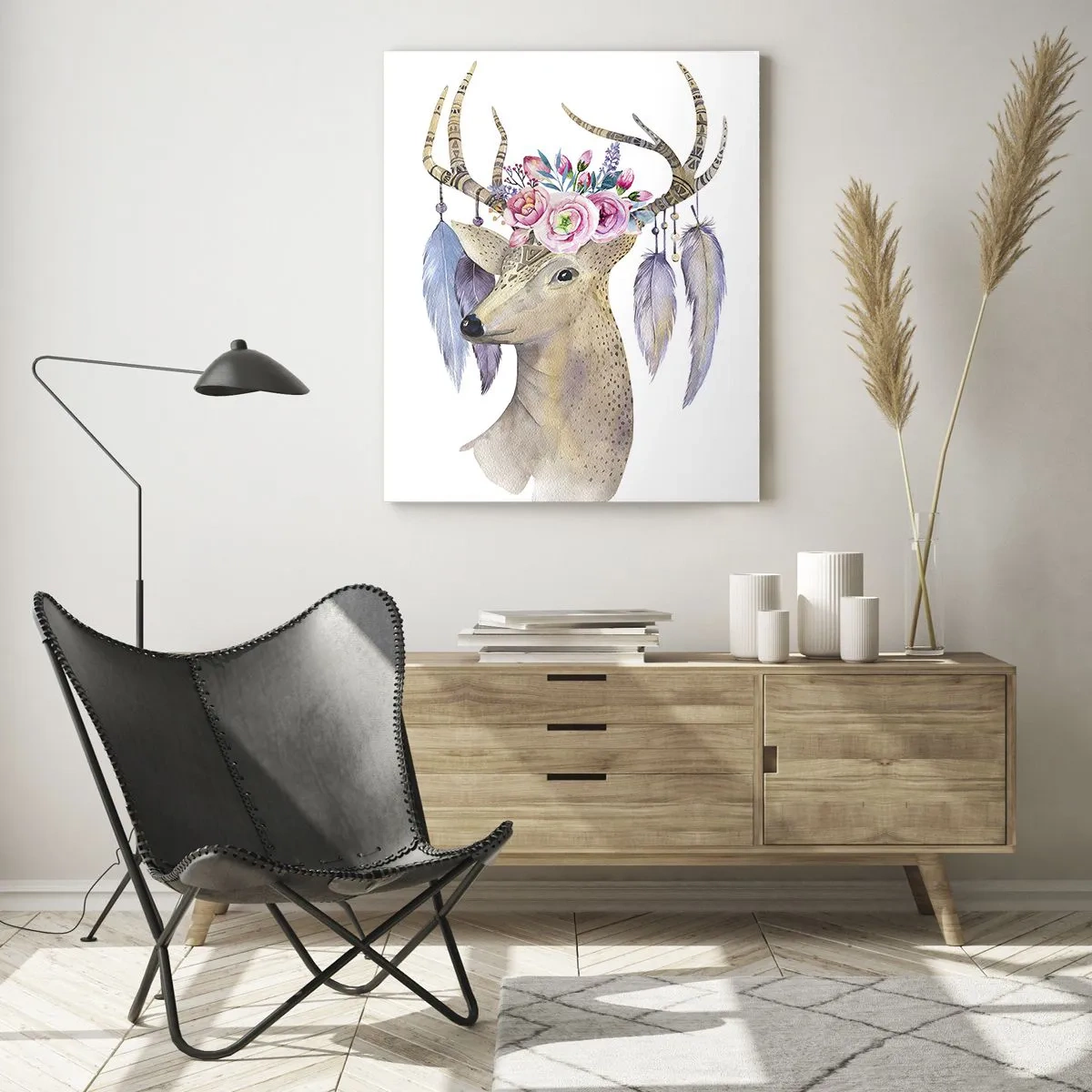 Tablou pe sticlă - Ghidul sufletului - blând, inocent - 70x100 cm