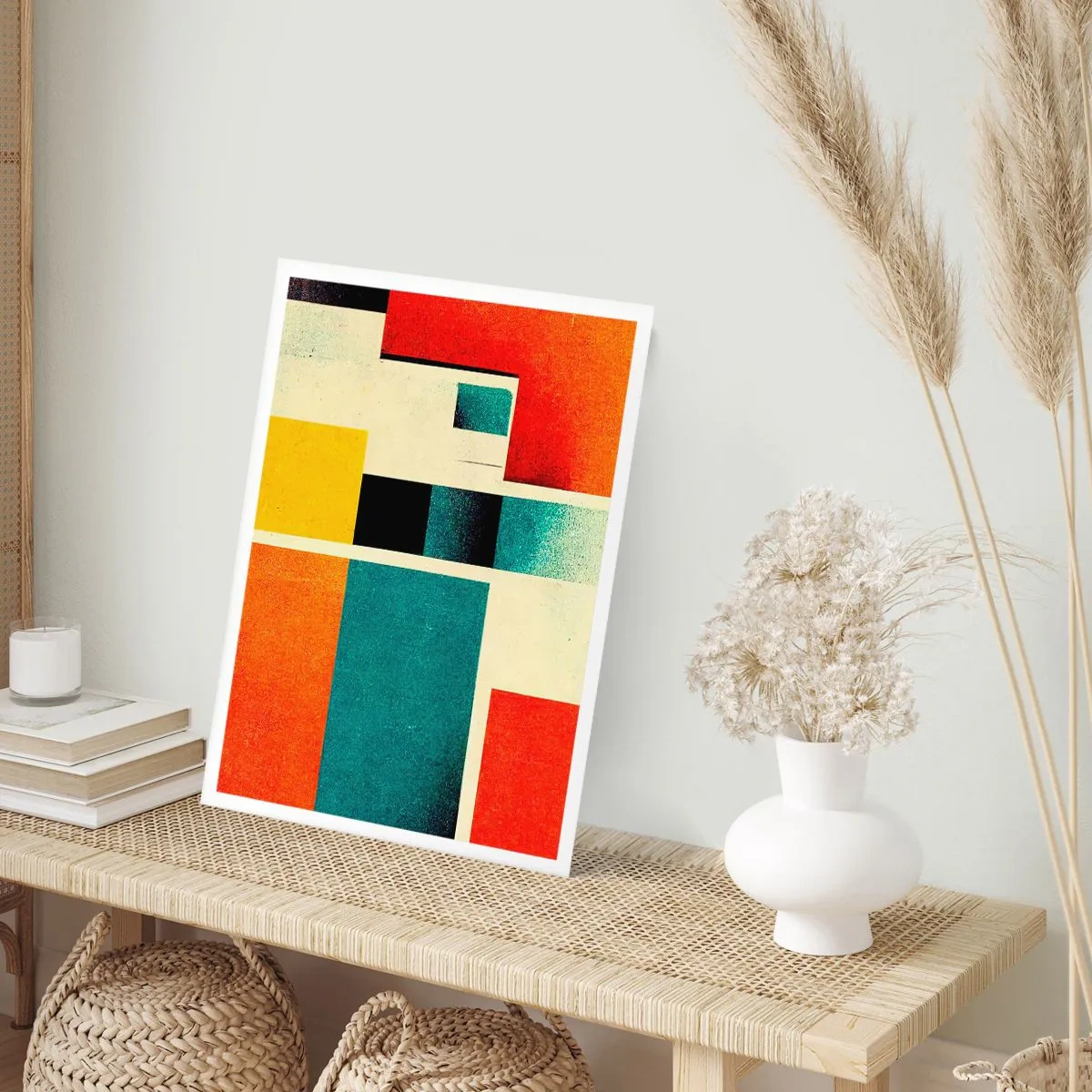Poster - Abstracție geometrică - energie bună - 30x40 cm