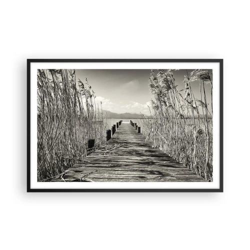 Poster în ramă neagră - În intimitatea ierburilor - 91x61 cm