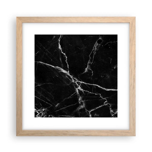 Poster în ramă de stejar deschis - Viața secretă a unei pietre - 30x30 cm