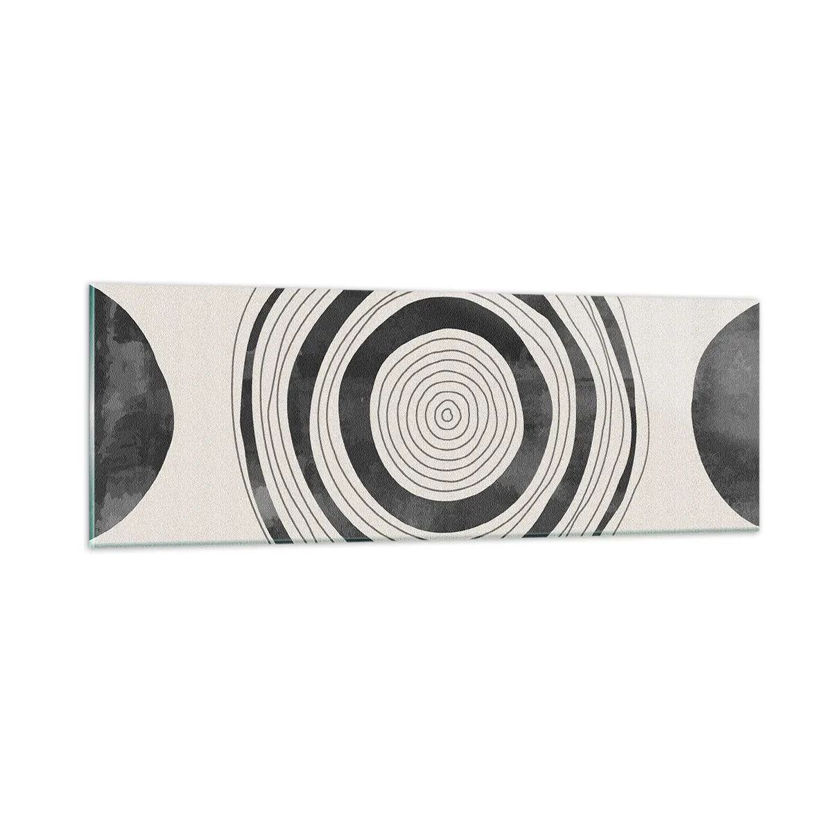 Tablou pe sticlă - Centrul cel mai important - 90x30 cm