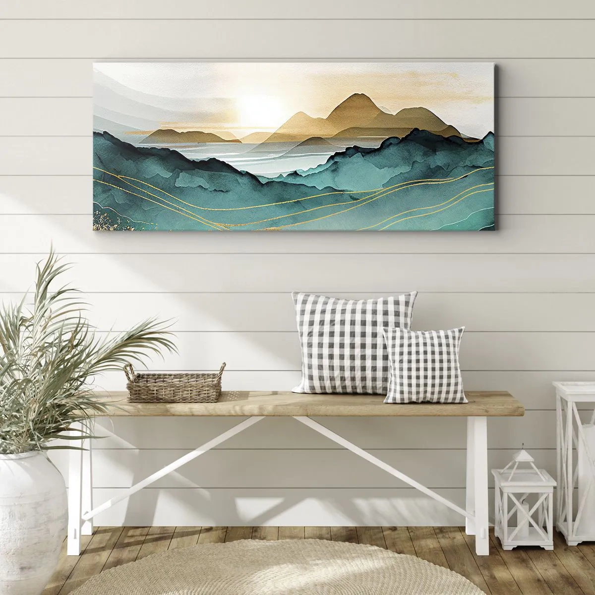 Tablou pe pânză - La limita abstracției - peisaj - 100x40 cm