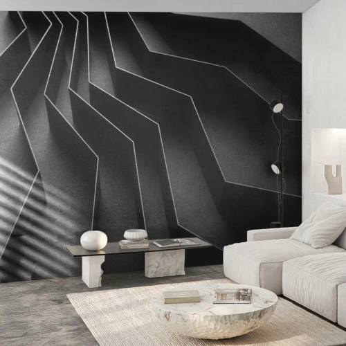 Fototapetă personalizată Premium Sand - Ordinea spațială - 3D, Labirint, Modern