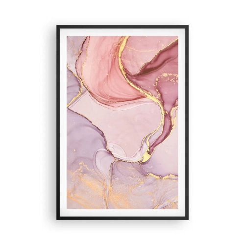 Poster în ramă neagră - O mângâiere de culoare - 61x91 cm