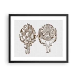 Poster în ramă neagră - Lecție de anatomie - 50x40 cm