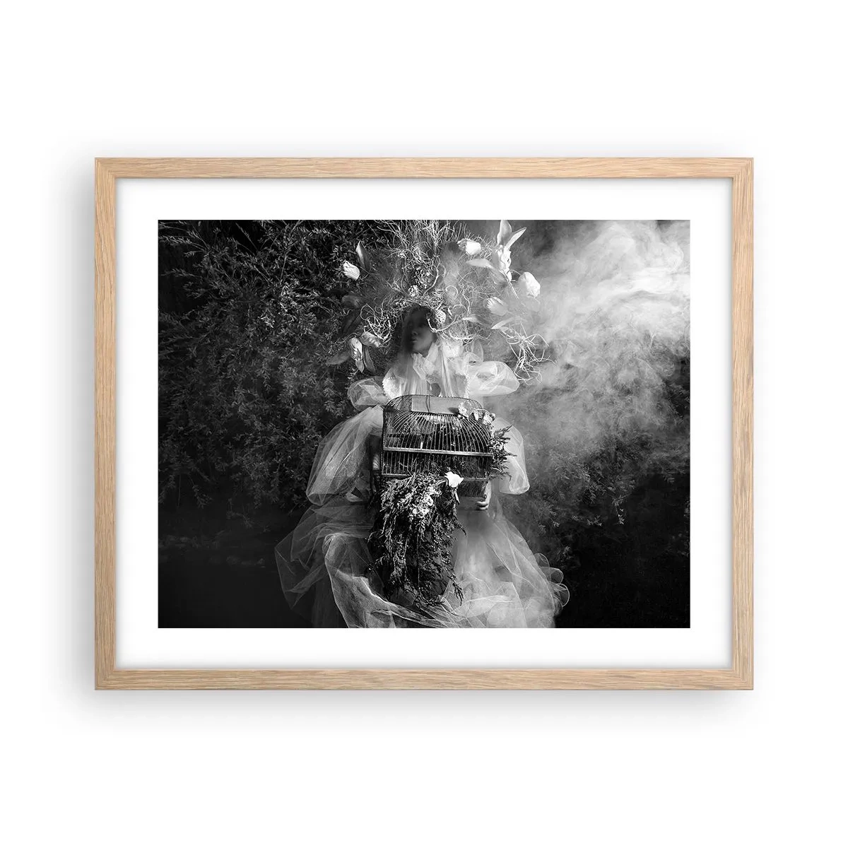 Poster în ramă de stejar deschis - Mama însăși - Natura - 50x40 cm