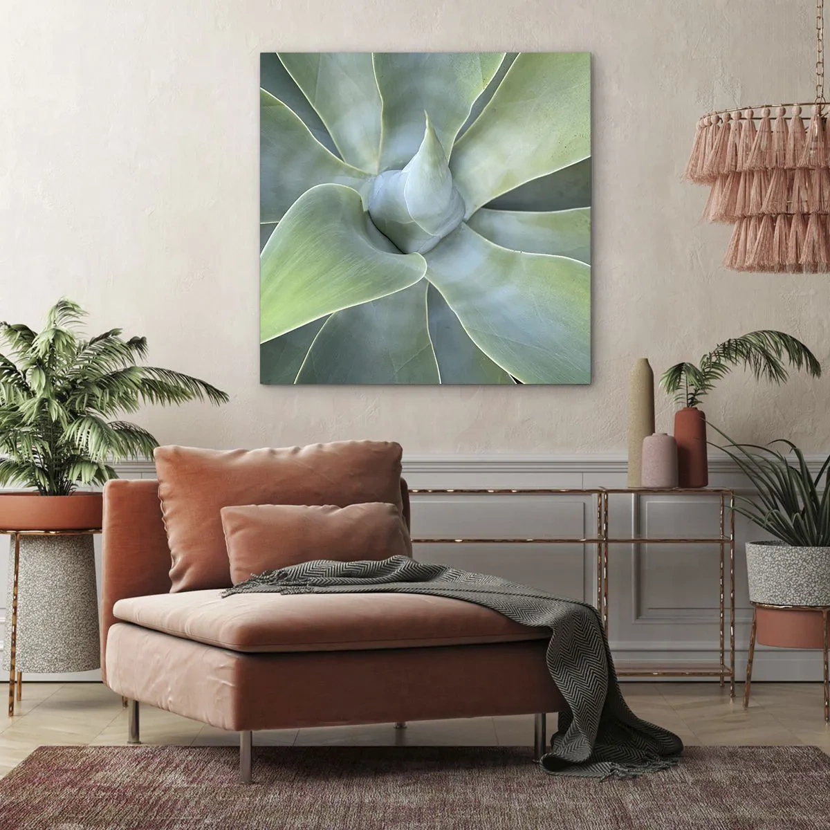 Tablou pe pânză - Nașterea verdeții - 60x60 cm