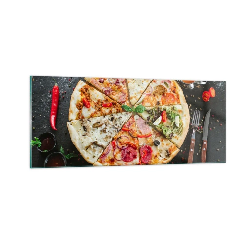 Tablou pe sticlă - Un evantai de arome - 100x40 cm