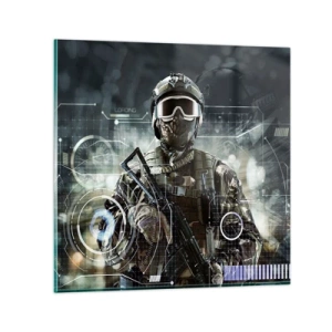 Tablou pe sticlă - Putere la putere - 30x30 cm