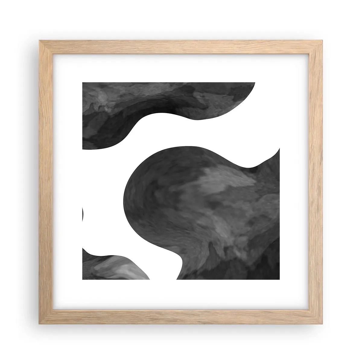 Poster în ramă de stejar deschis - Calea Lactee - 30x30 cm