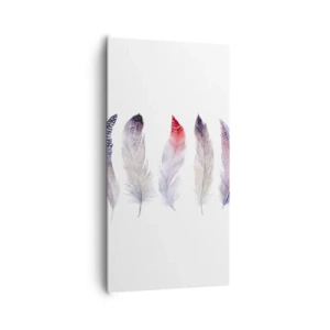 Tablou pe pânză - Delicate ca o ceață multicoloră - 65x120 cm