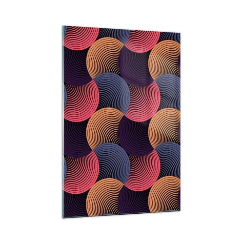 Tablou pe sticlă - Într-un ritm de cerc - 70x100 cm