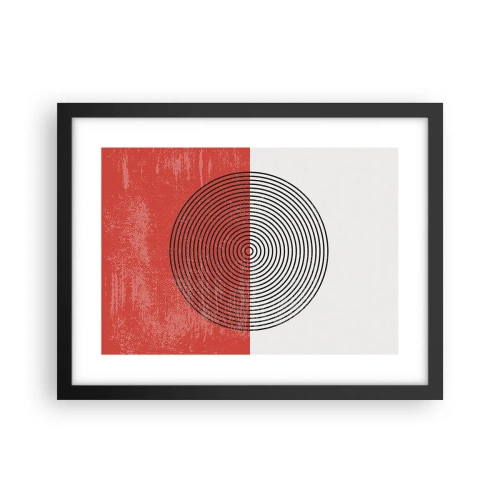 Poster în ramă neagră - Direct la subiect - 40x30 cm