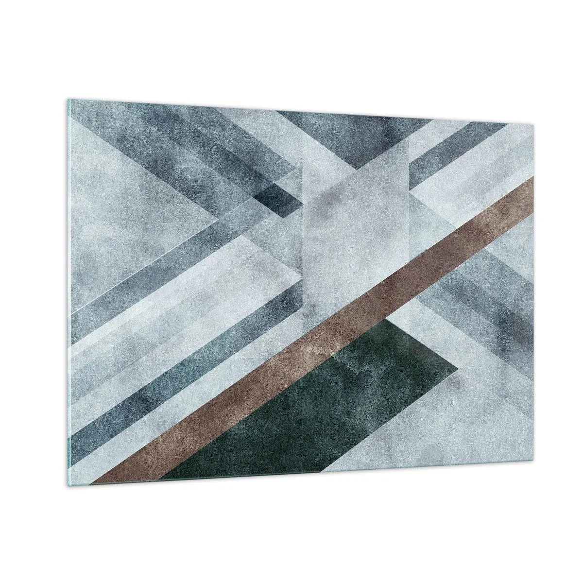 Tablou pe sticlă - Eleganța sofisticată a geometriei - 100x70 cm