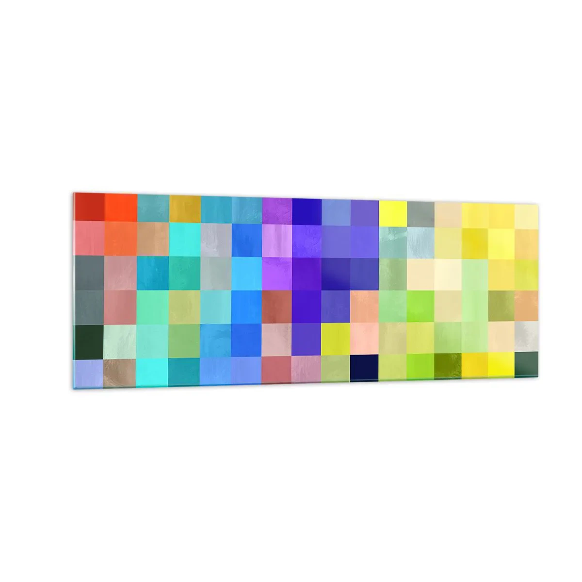 Tablou pe sticlă - Fiecare diferit, toate sunt egale - 140x50 cm