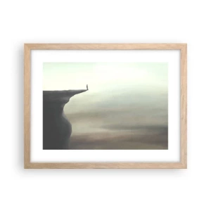 Poster în ramă de stejar deschis - În sus, bineînțeles! - 40x30 cm