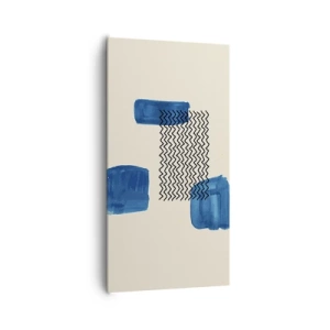 Tablou pe pânză - Cvartet abstract - 65x120 cm