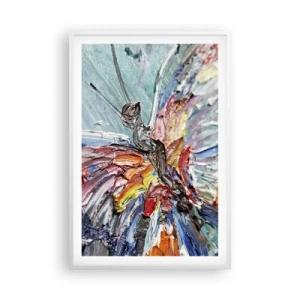 Poster în ramă albă - Pictat de natura - 61x91 cm