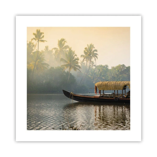 Poster - Casă pe râu - 40x40 cm