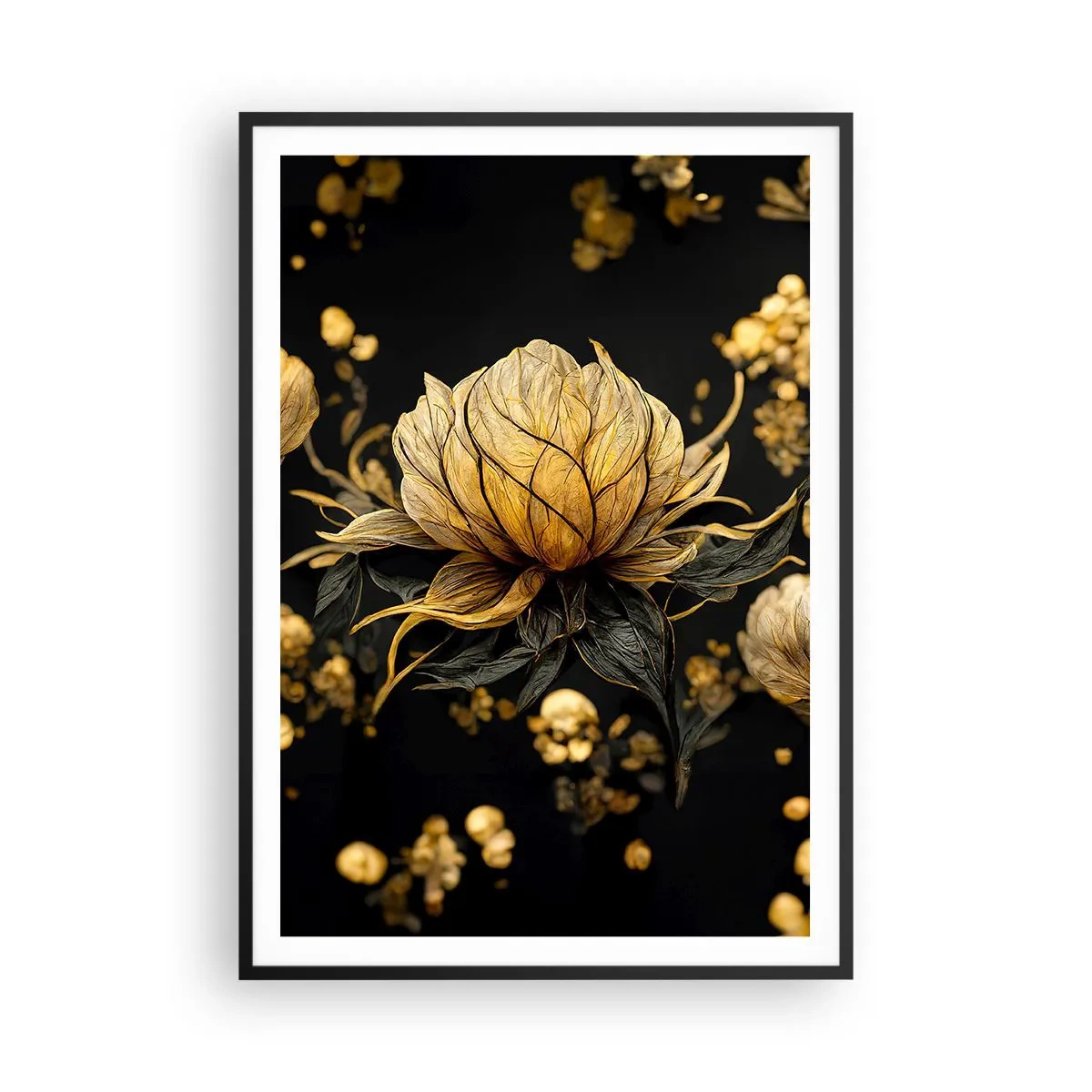 Poster în ramă neagră - Fragilitate subtilă - 70x100 cm
