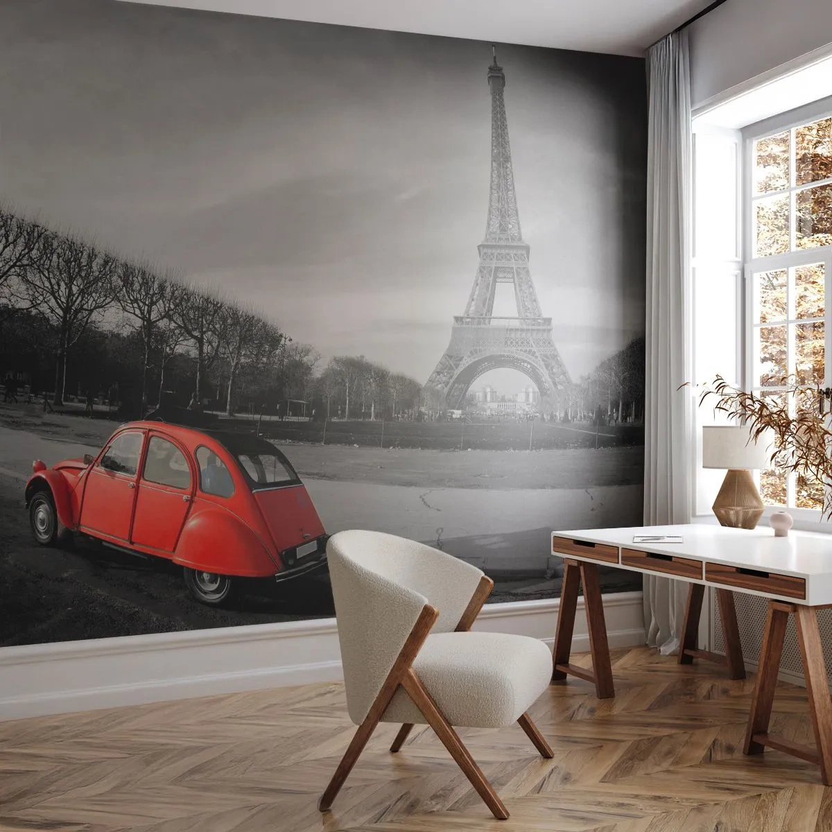 Tapet Premium Canvas - Mai pariziană decât Parisul însuși - Oraș, turnul Eiffel, Paris - 250x175 cm