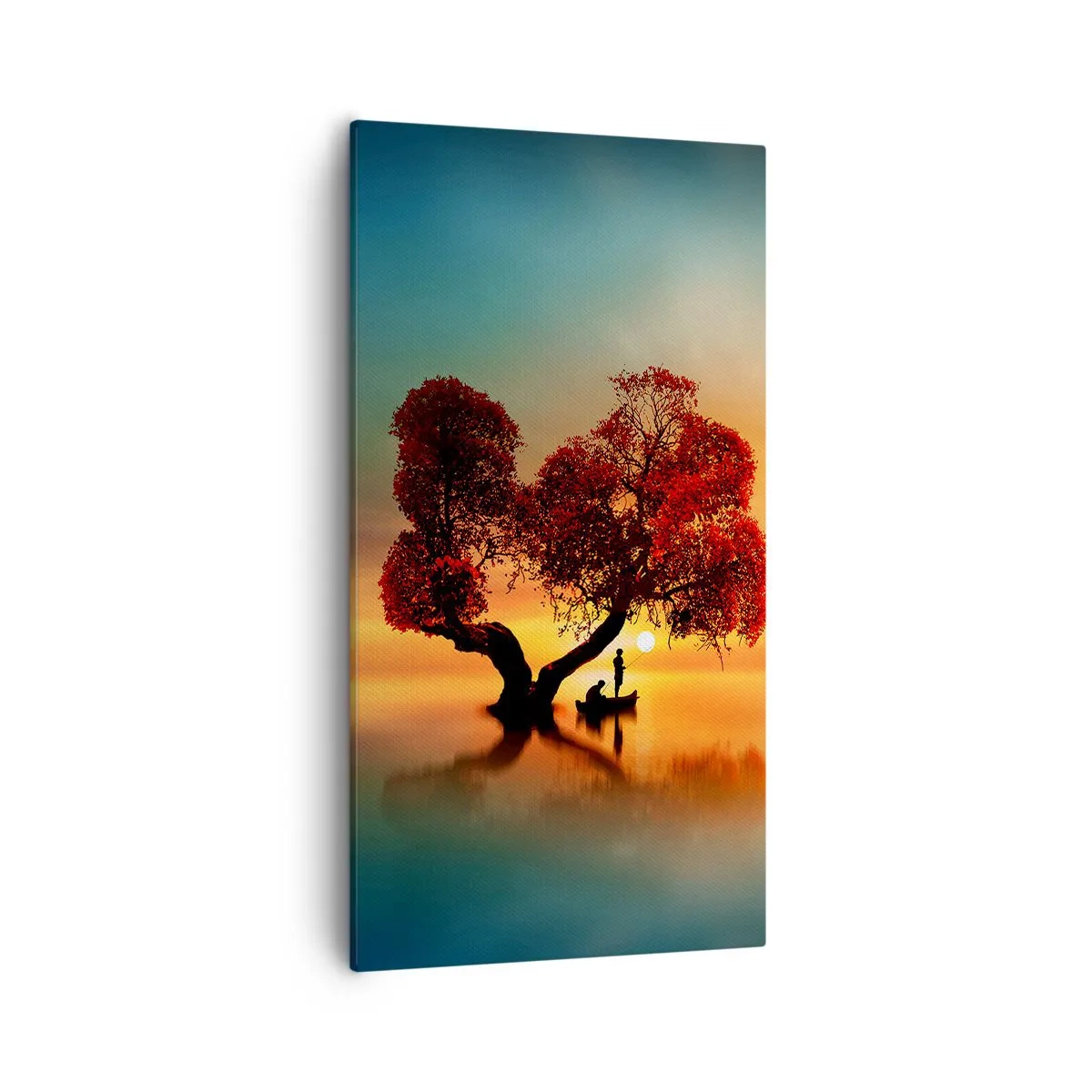 Tablou pe pânză - Lume îndepărtată și tăcută - 55x100 cm