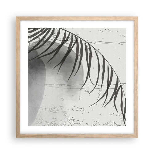Poster în ramă de stejar deschis - Exotismul subtil al naturii - 50x50 cm