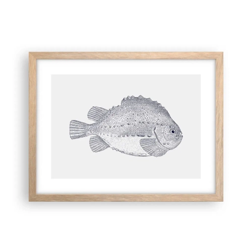 Poster în ramă de stejar deschis - Pentru albumul naturalistului - 40x30 cm