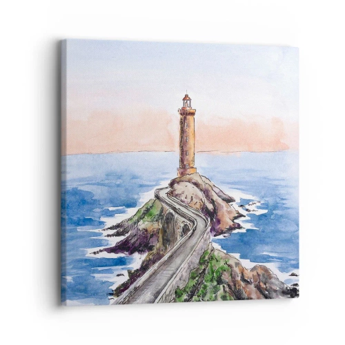 Tablou pe pânză - Cu fața la mare - 30x30 cm