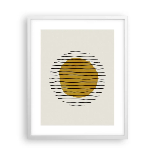 Poster în ramă albă - Abstracție tremurândă de căldură - 40x50 cm