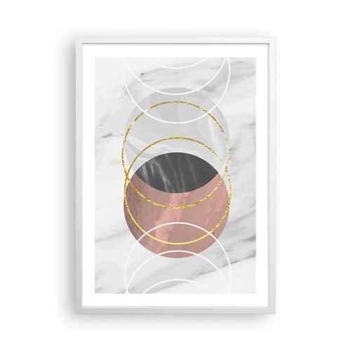 Poster în ramă albă - Muzica sferelor - 50x70 cm