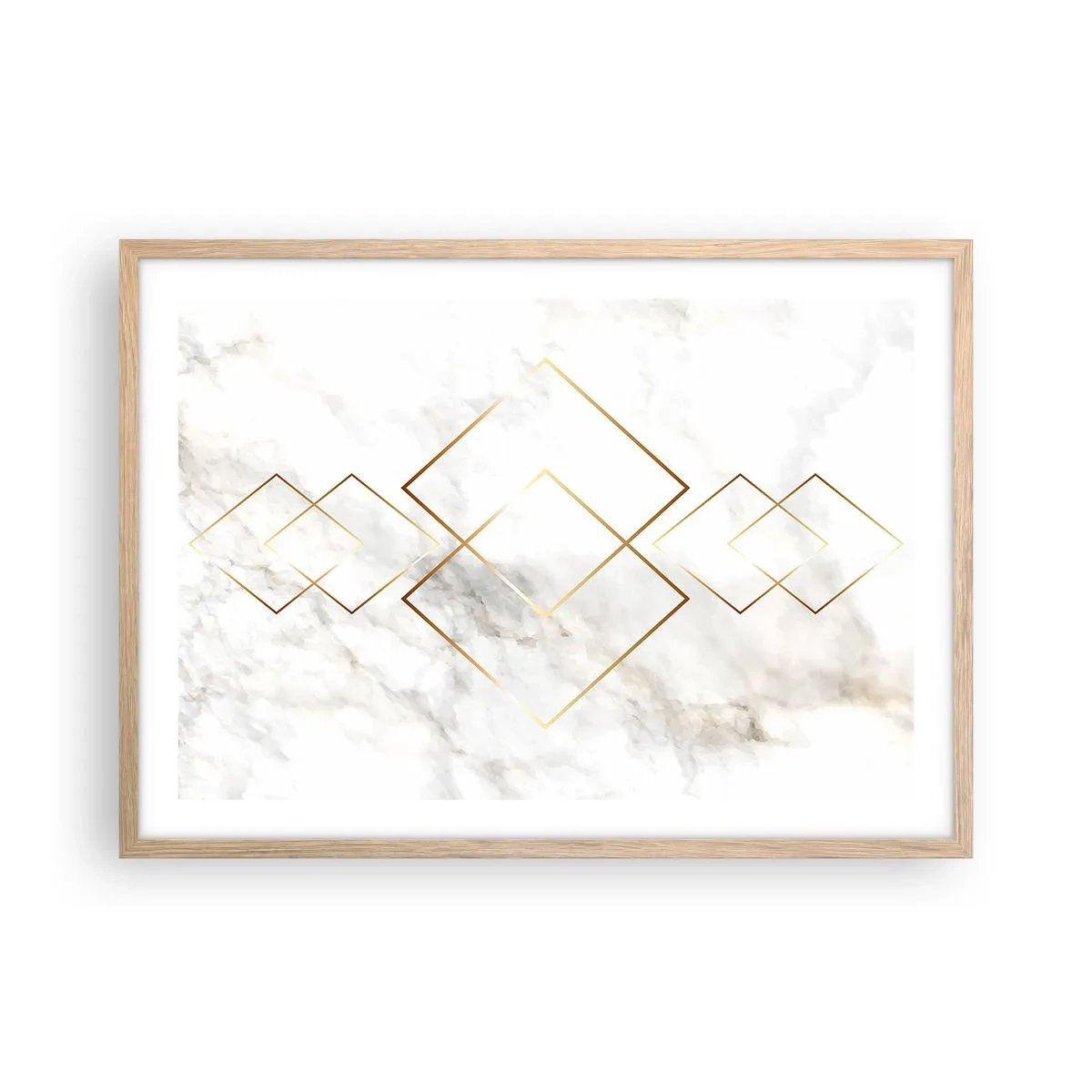 Poster în ramă de stejar deschis - Vedere spre infinit - 70x50 cm