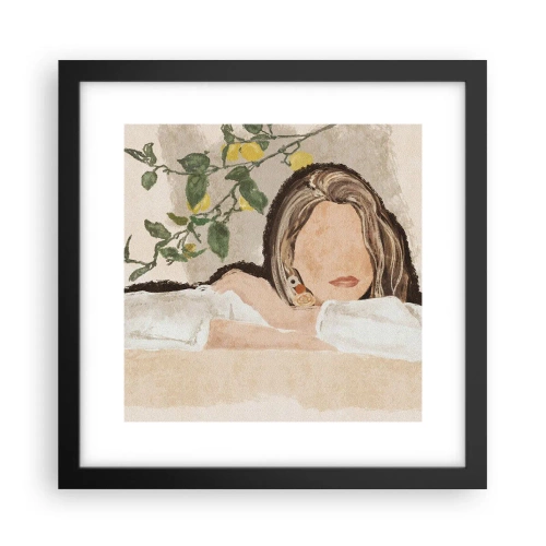 Poster în ramă neagră - Frumusețea sudului - 30x30 cm