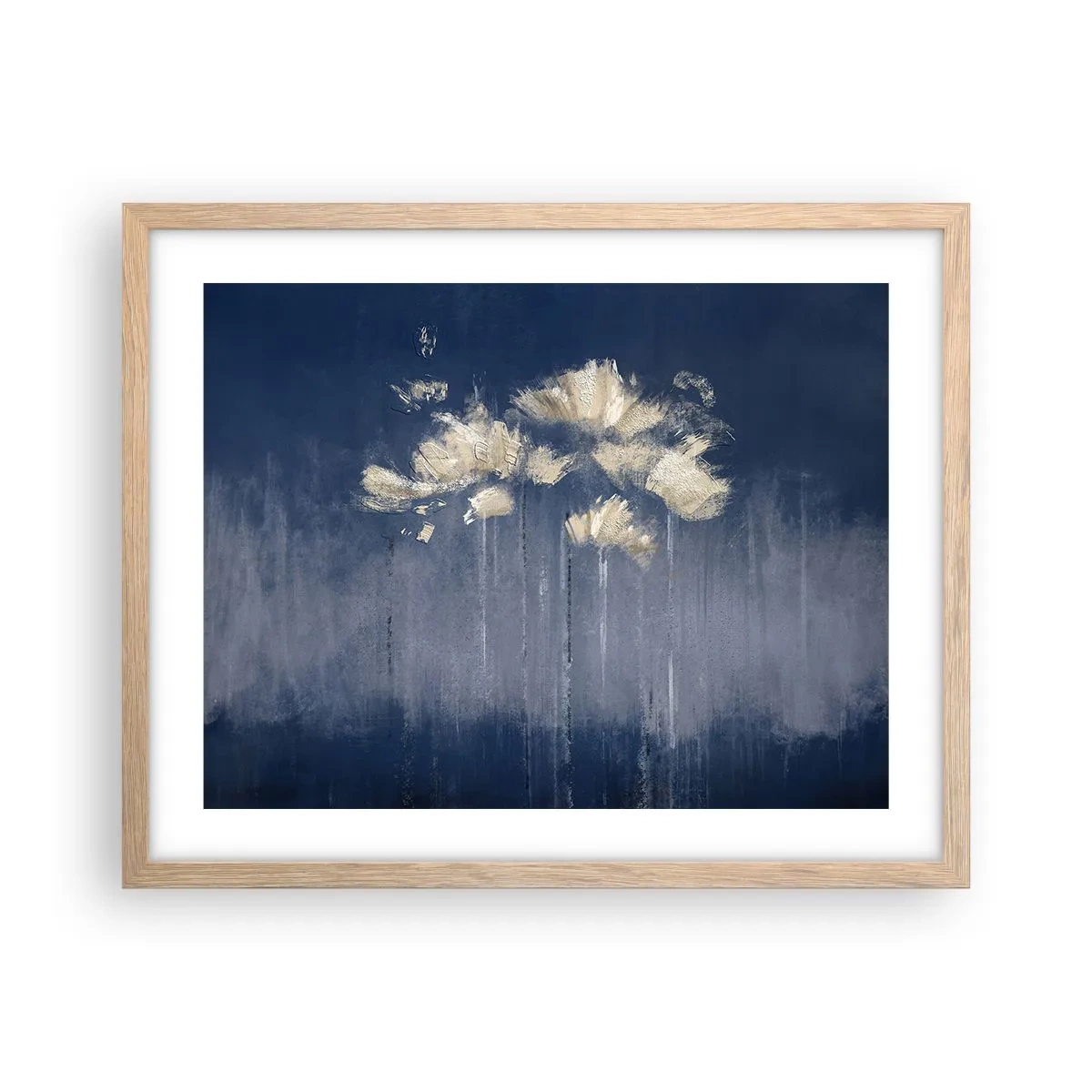 Poster în ramă de stejar deschis - Ca petalele în vânt - 50x40 cm