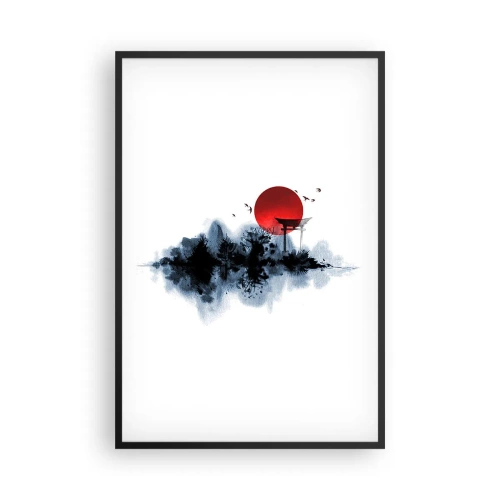 Poster în ramă neagră - O vedere japoneză - 61x91 cm