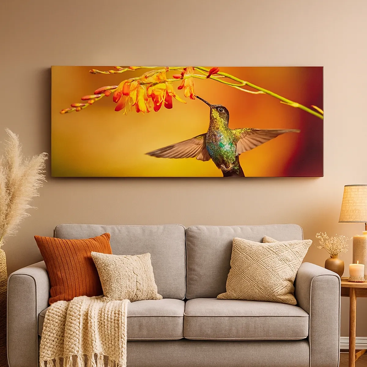 Tablou pe pânză - Mesagerul mayaș al luminii - 30x30 cm