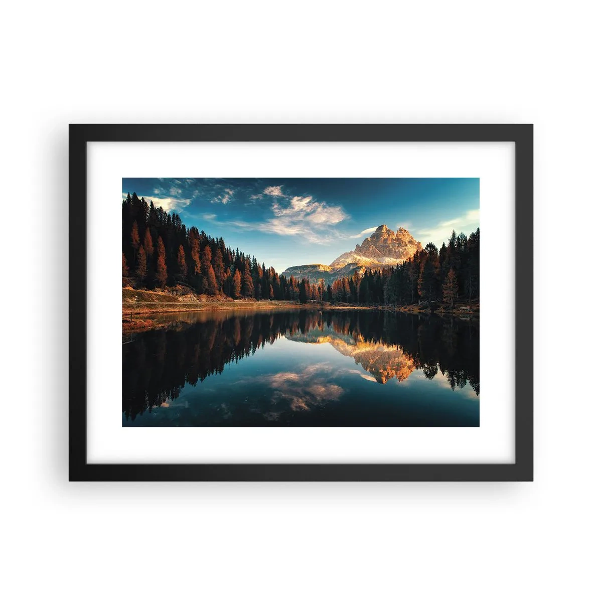 Poster în ramă neagră - Peisaj dublat - 40x30 cm