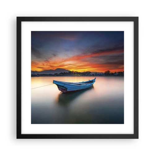 Poster în ramă neagră - O noapte bună înainte - 40x40 cm