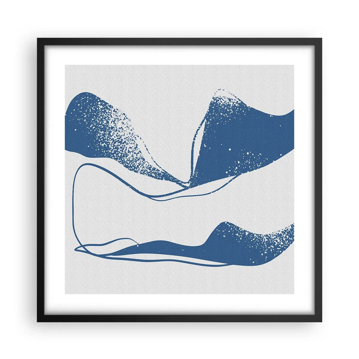 Poster în ramă neagră - Abstracție înaripată - 50x50 cm