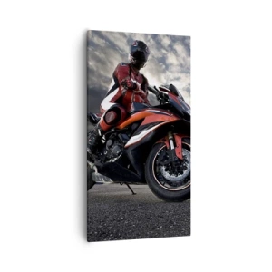 Tablou pe pânză - Călărețul întunecat - 55x100 cm