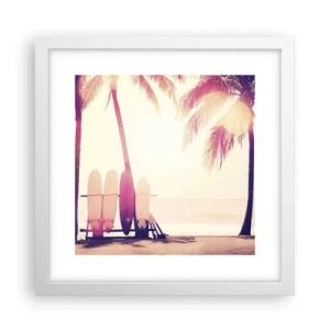 Poster în ramă albă - Va fi o zi minunată - 30x30 cm