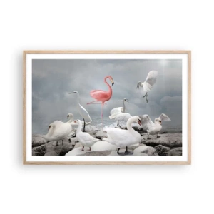 Poster în ramă de stejar deschis - De unde am venit? - 91x61 cm