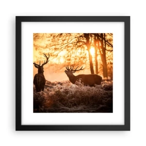 Poster în ramă neagră - Visul unui vânător - 30x30 cm