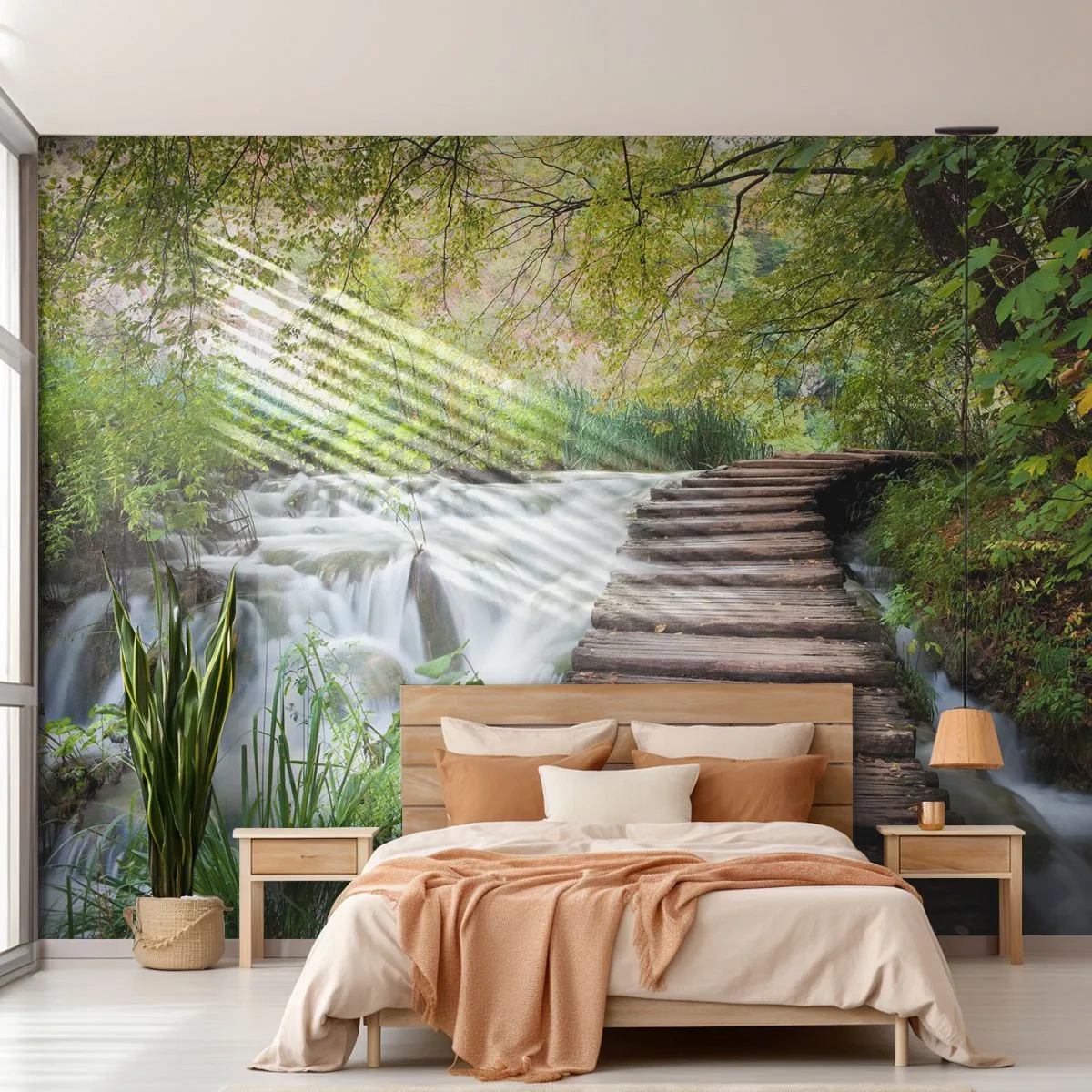 Tapet Premium Canvas - Nu este deloc o apă liniștită - Peisaj, Croaţia, Natură - 300x210 cm