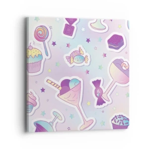 Tablou pe pânză - Să ai o zi de naștere în fiecare zi - 40x40 cm