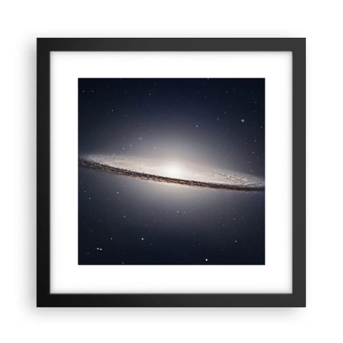 Poster în ramă neagră - Cu mult timp în urmă, într-o galaxie foarte, foarte îndepărtată... - 30x30 cm