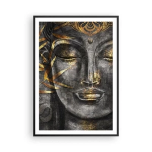 Poster în ramă neagră - Simțiți pacea - 70x100 cm